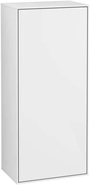 Obrázek VILLEROY BOCH Finion Side cabinet, with lighting, 1 door, 418 x 936 x 270 mm, Glossy White Lacquer #G56000GF
