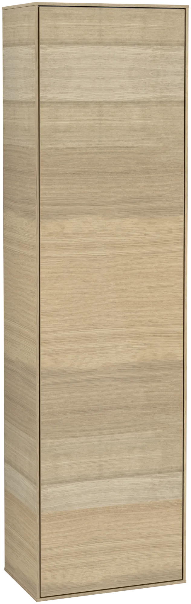 Picture of VILLEROY BOCH Finion Tall cabinet, with lighting, 1 door, 418 x 1516 x 270 mm, Oak Veneer #G49000PC