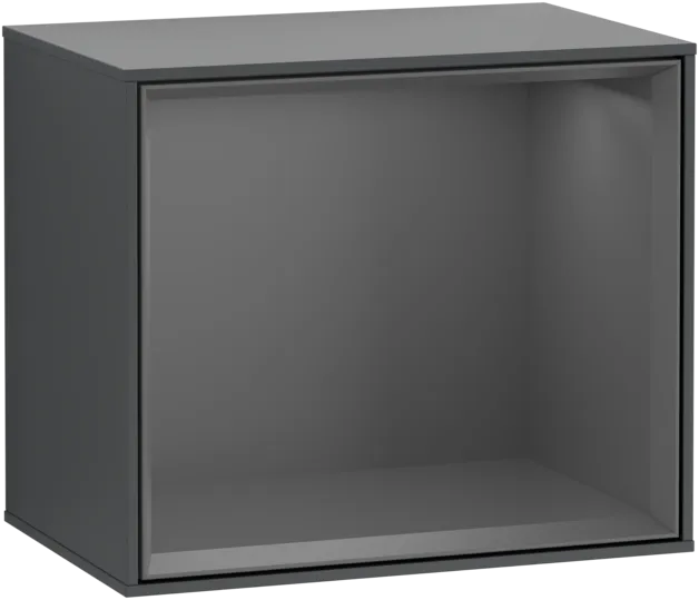 Bild von VILLEROY BOCH Finion Regalmodul, mit Beleuchtung, 418 x 340 x 270 mm, Midnight Blue Matt Lacquer / Anthracite Matt Lacquer #G580GKHG