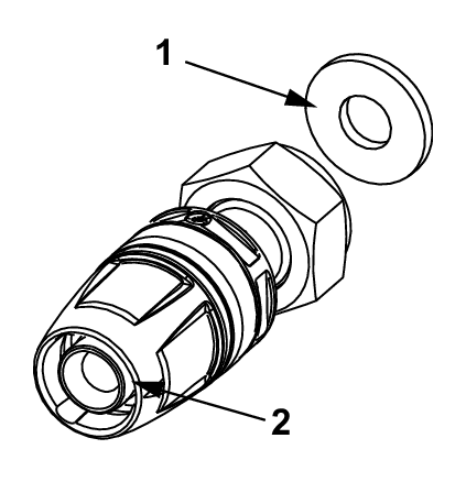 Bild von TECE TECElogo-Push Verschraubung, flachdichtend Dimension 16 x 1/2", Rotguss/Si-Bronze #8733201