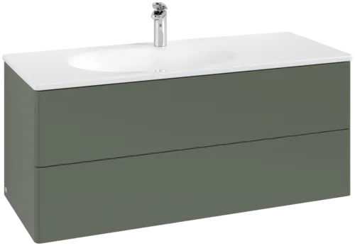 Bild von VILLEROY BOCH Antao Waschbeckenunterschrank, 2 Auszüge, 1188 x 504 x 493 mm, Front ohne Struktur, Leaf Green Matt Lacquer #K06000HL