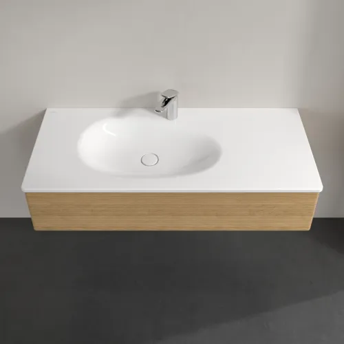 Bild von VILLEROY BOCH Antao Waschbeckenunterschrank, 1 Auszug, 1188 x 256 x 493 mm, Front mit Struktur, Honey Oak #K03100HN