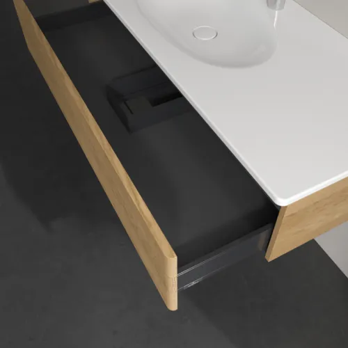 Bild von VILLEROY BOCH Antao Waschbeckenunterschrank, 1 Auszug, 1188 x 256 x 493 mm, Front mit Struktur, Honey Oak #K03100HN