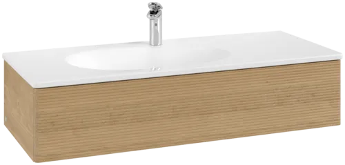 Bild von VILLEROY BOCH Antao Waschbeckenunterschrank, 1 Auszug, 1188 x 256 x 493 mm, Front mit Struktur, Honey Oak #K03100HN