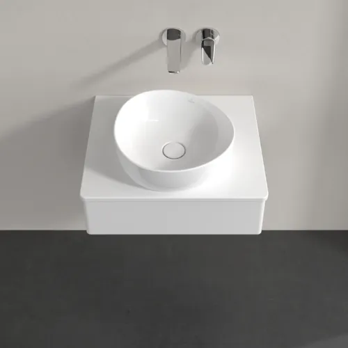 Bild von VILLEROY BOCH Antao Waschbeckenunterschrank, 1 Auszug, 600 x 190 x 500 mm, Front ohne Struktur, Glossy White Lacquer / Glossy White Lacquer #K07010GF