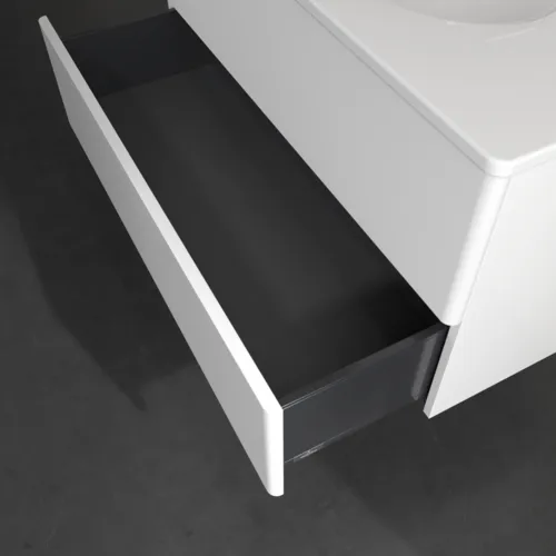Bild von VILLEROY BOCH Antao Waschbeckenunterschrank, 2 Auszüge, 988 x 504 x 496 mm, Front ohne Struktur, White Matt Lacquer #K05000MT