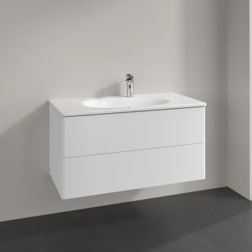 Bild von VILLEROY BOCH Antao Waschbeckenunterschrank, 2 Auszüge, 988 x 504 x 496 mm, Front ohne Struktur, White Matt Lacquer #K05000MT