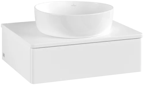 Bild von VILLEROY BOCH Antao Waschbeckenunterschrank, 1 Auszug, 600 x 190 x 500 mm, Front ohne Struktur, White Matt Lacquer / White Matt Lacquer #K07010MT