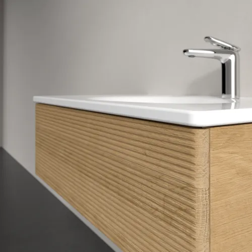 Bild von VILLEROY BOCH Antao Waschbeckenunterschrank, 1 Auszug, 788 x 256 x 496 mm, Front mit Struktur, Honey Oak #K01100HN