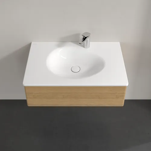 Bild von VILLEROY BOCH Antao Waschbeckenunterschrank, 1 Auszug, 788 x 256 x 496 mm, Front mit Struktur, Honey Oak #K01100HN