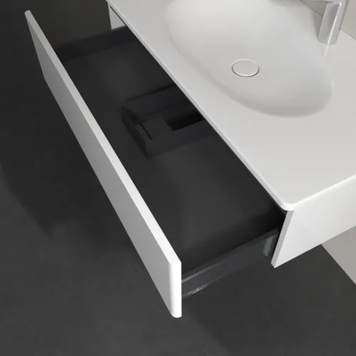 Bild von VILLEROY BOCH Antao Waschbeckenunterschrank, 1 Auszug, 988 x 256 x 493 mm, Front ohne Struktur, Glossy White Lacquer #K02000GF