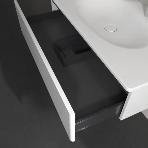 Bild von VILLEROY BOCH Antao Waschbeckenunterschrank, 1 Auszug, 988 x 256 x 493 mm, Front ohne Struktur, Glossy White Lacquer #K02000GF