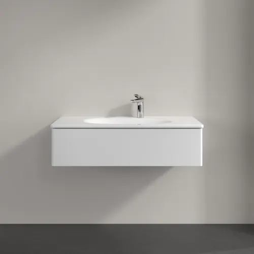 Bild von VILLEROY BOCH Antao Waschbeckenunterschrank, 1 Auszug, 988 x 256 x 493 mm, Front ohne Struktur, Glossy White Lacquer #K02000GF