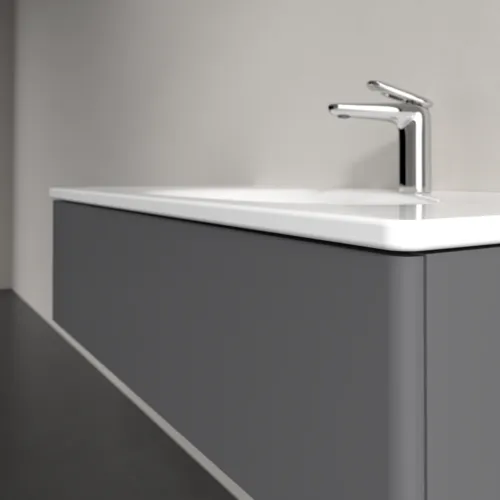Obrázek VILLEROY BOCH Toaletní skříňka Antao, 1 zásuvka, 988 x 256 x 493 mm, přední strana bez konstrukce, antracitový matný lak #K02000GK
