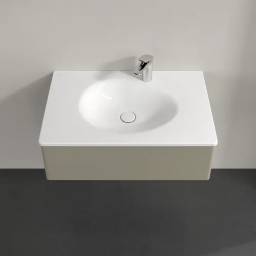 Obrázek VILLEROY BOCH Toaletní skříňka Antao, 1 zásuvka, 788 x 256 x 496 mm, přední strana bez konstrukce, matný lak Stone Grey #K01000HK