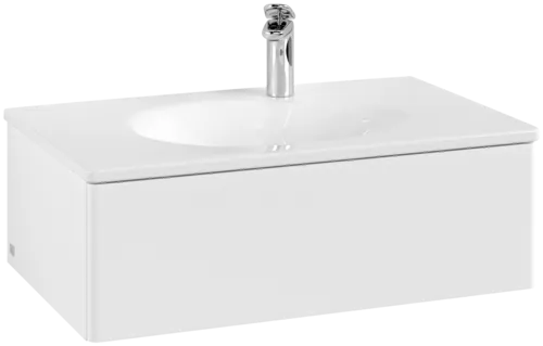 Bild von VILLEROY BOCH Antao Waschbeckenunterschrank, 1 Auszug, 788 x 256 x 496 mm, Front ohne Struktur, White Matt Lacquer #K01000MT