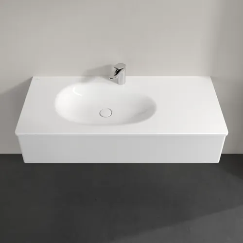 Picture of VILLEROY BOCH Antao Vanity unit, 1 pull-out compartment, 1188 x 256 x 493 mm, Front without structure, Glossy White Lacquer #K03000GF