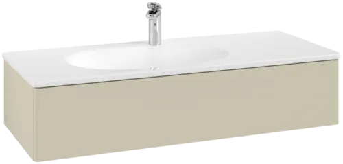 Bild von VILLEROY BOCH Antao Waschbeckenunterschrank, 1 Auszug, 1188 x 256 x 493 mm, Front ohne Struktur, Silk Grey Matt Lacquer #K03000HJ