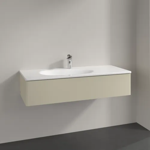 Bild von VILLEROY BOCH Antao Waschbeckenunterschrank, 1 Auszug, 1188 x 256 x 493 mm, Front ohne Struktur, Silk Grey Matt Lacquer #K03000HJ