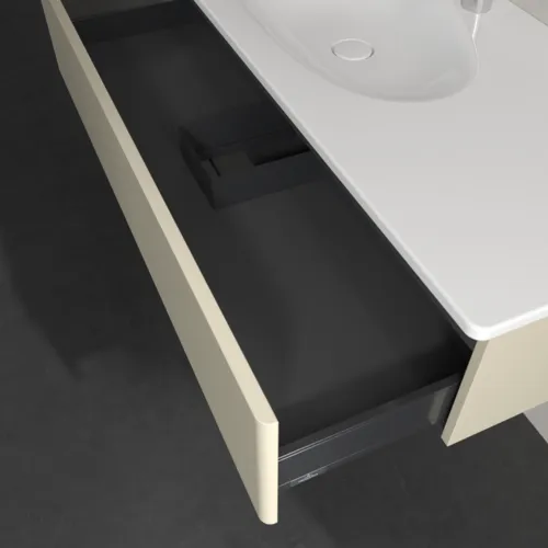 Bild von VILLEROY BOCH Antao Waschbeckenunterschrank, 1 Auszug, 1188 x 256 x 493 mm, Front ohne Struktur, Silk Grey Matt Lacquer #K03000HJ