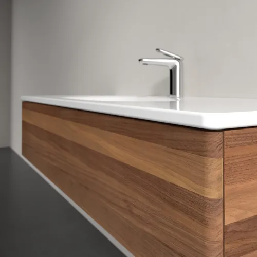 Obrázek VILLEROY BOCH Toaletní skříňka Antao, 1 zásuvka, 1188 x 256 x 493 mm, přední strana bez konstrukce, teplý ořech #K03000HM