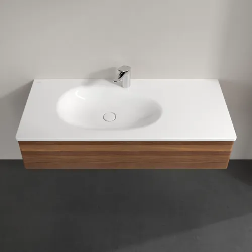 Obrázek VILLEROY BOCH Toaletní skříňka Antao, 1 zásuvka, 1188 x 256 x 493 mm, přední strana bez konstrukce, teplý ořech #K03000HM