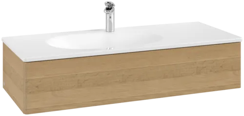Bild von VILLEROY BOCH Antao Waschbeckenunterschrank, 1 Auszug, 1188 x 256 x 493 mm, Front ohne Struktur, Honey Oak #K03000HN