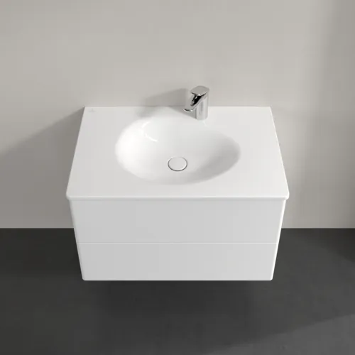 Bild von VILLEROY BOCH Antao Waschbeckenunterschrank, 2 Auszüge, 788 x 504 x 496 mm, Front ohne Struktur, White Matt Lacquer #K04000MT