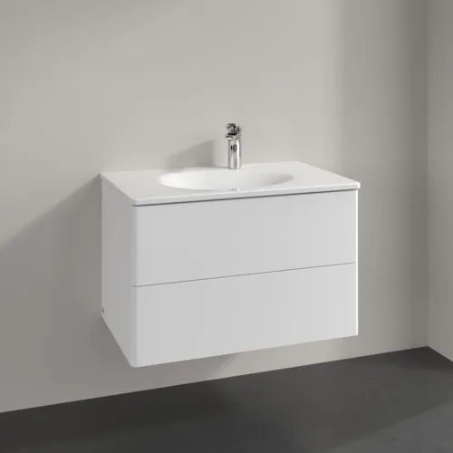 Bild von VILLEROY BOCH Antao Waschbeckenunterschrank, 2 Auszüge, 788 x 504 x 496 mm, Front ohne Struktur, White Matt Lacquer #K04000MT