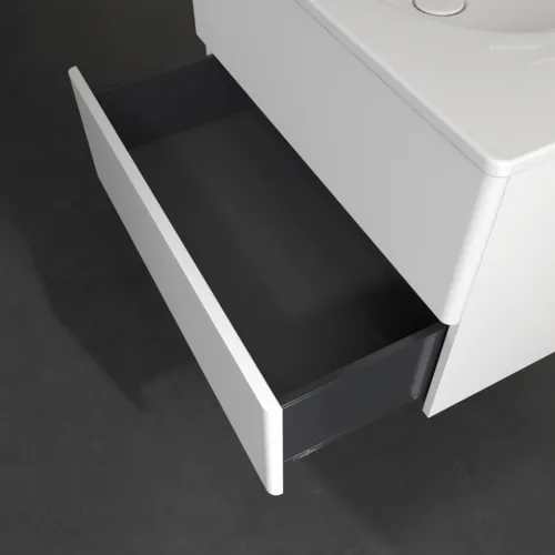 Bild von VILLEROY BOCH Antao Waschbeckenunterschrank, 2 Auszüge, 788 x 504 x 496 mm, Front ohne Struktur, White Matt Lacquer #K04000MT