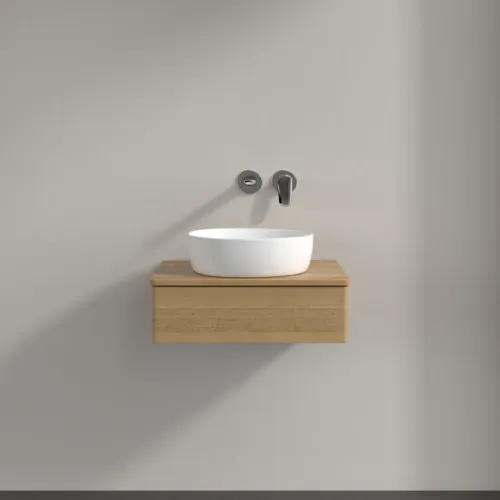 Bild von VILLEROY BOCH Antao Waschbeckenunterschrank, 1 Auszug, 600 x 190 x 500 mm, Front ohne Struktur, Honey Oak / Honey Oak #K07011HN
