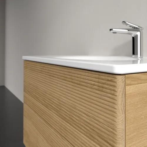 Picture of VILLEROY BOCH Antao Vanity unit, 2 pull-out compartments, 788 x 504 x 496 mm, Front with grain texture, Honey Oak #K04100HN
