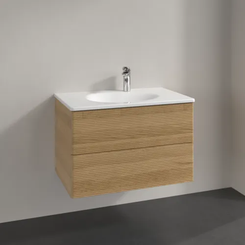 Picture of VILLEROY BOCH Antao Vanity unit, 2 pull-out compartments, 788 x 504 x 496 mm, Front with grain texture, Honey Oak #K04100HN