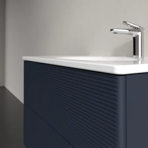 Obrázek VILLEROY BOCH Toaletní skříňka Antao, 2 výsuvy, 788 x 504 x 496 mm, texturovaná přední strana, matný lak Midnight Blue #K04100HG
