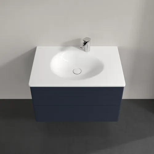 Obrázek VILLEROY BOCH Toaletní skříňka Antao, 2 výsuvy, 788 x 504 x 496 mm, texturovaná přední strana, matný lak Midnight Blue #K04100HG