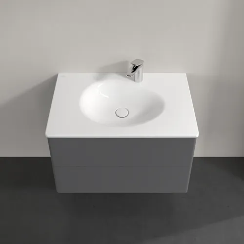 Picture of VILLEROY BOCH Antao Vanity unit, 2 pull-out compartments, 788 x 504 x 496 mm, Front without structure, Anthracite Matt Lacquer #K04000GK