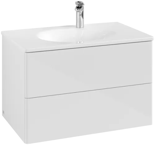 Bild von VILLEROY BOCH Antao Waschbeckenunterschrank, 2 Auszüge, 788 x 504 x 496 mm, Front ohne Struktur, Glossy White Lacquer #K04000GF