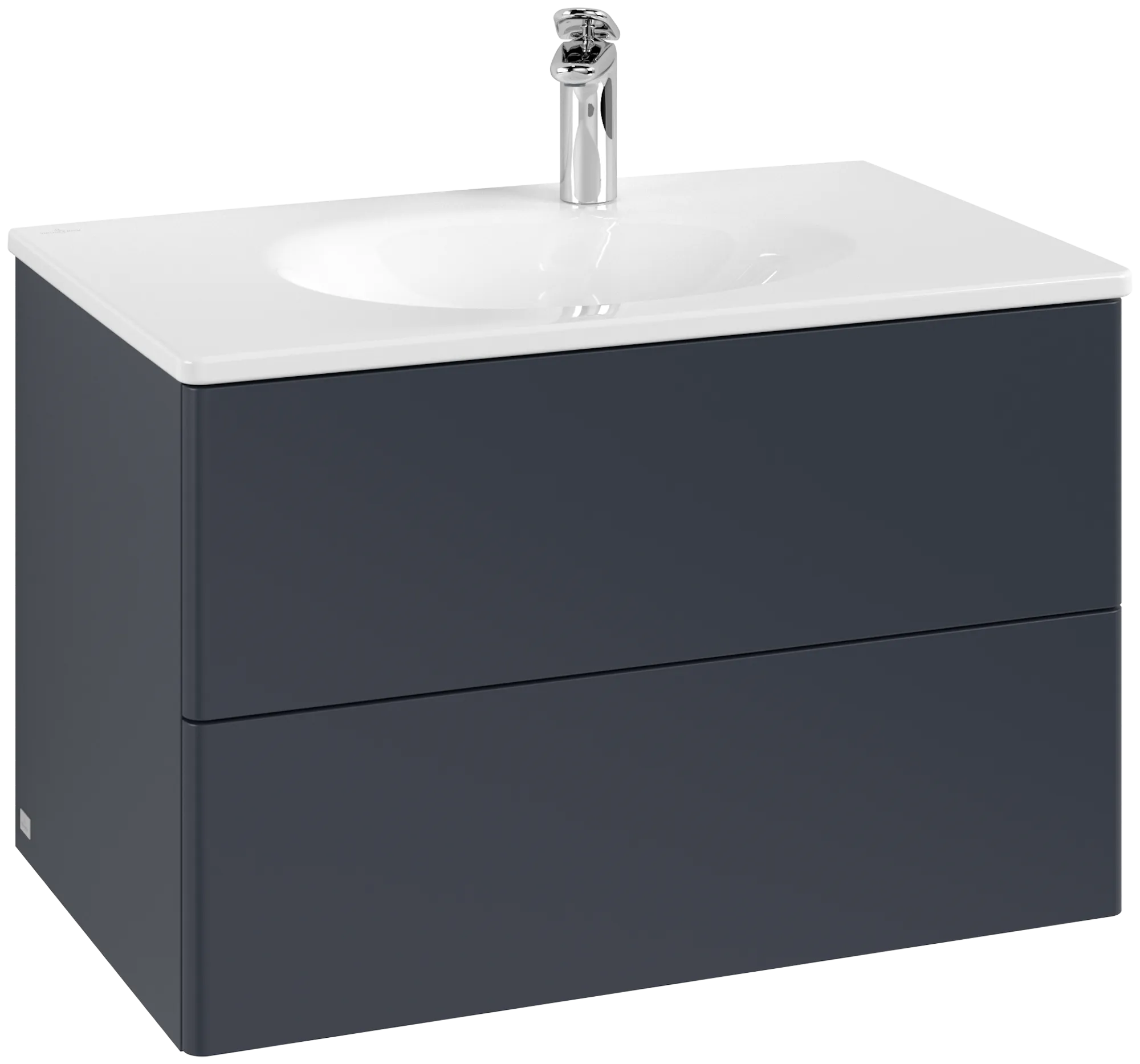 Bild von VILLEROY BOCH Antao Waschbeckenunterschrank, 2 Auszüge, 788 x 504 x 496 mm, Front ohne Struktur, Midnight Blue Matt Lacquer #K04000HG