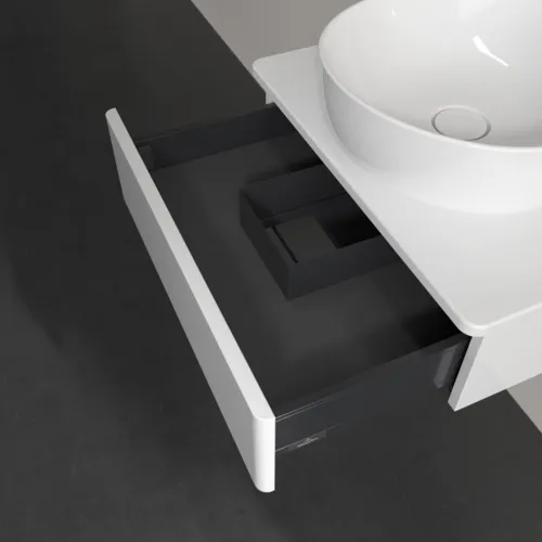 Bild von VILLEROY BOCH Antao Waschbeckenunterschrank, 1 Auszug, 600 x 190 x 500 mm, Front ohne Struktur, Glossy White Lacquer / Glossy White Lacquer #K07050GF