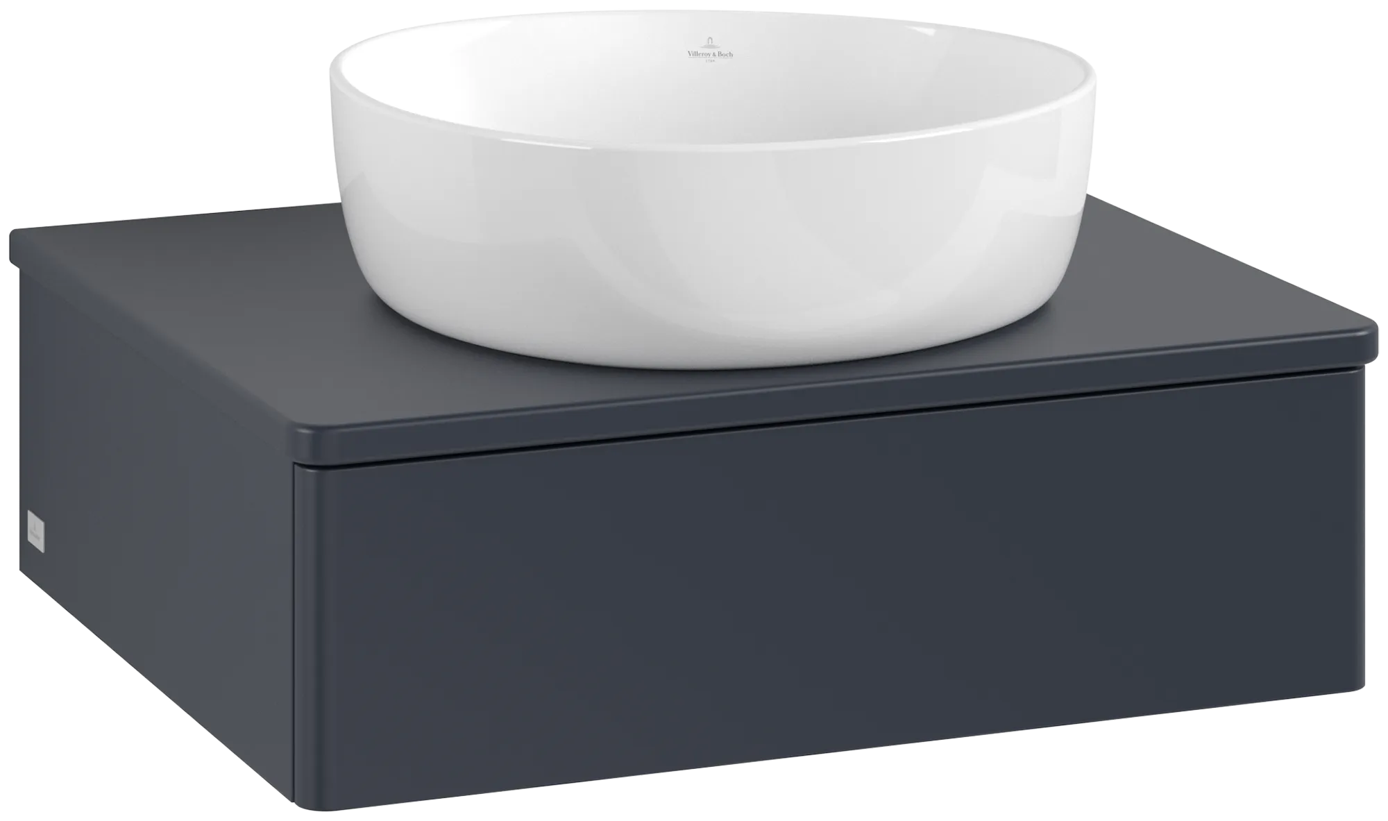 Bild von VILLEROY BOCH Antao Waschbeckenunterschrank, 1 Auszug, 600 x 190 x 500 mm, Front ohne Struktur, Midnight Blue Matt Lacquer / Midnight Blue Matt Lacquer #K07050HG