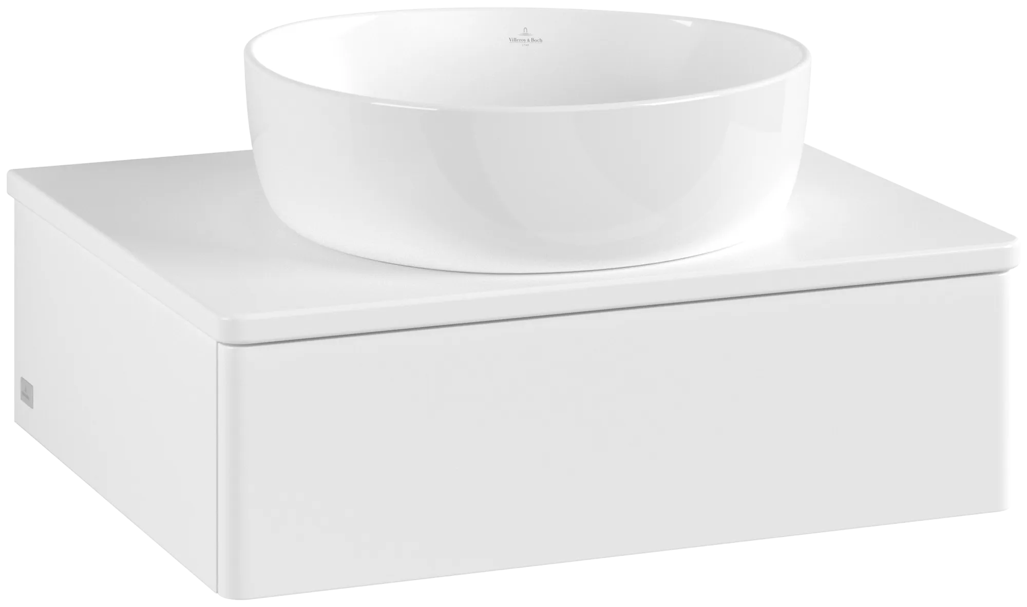 Bild von VILLEROY BOCH Antao Waschbeckenunterschrank, 1 Auszug, 600 x 190 x 500 mm, Front ohne Struktur, White Matt Lacquer / White Matt Lacquer #K07050MT