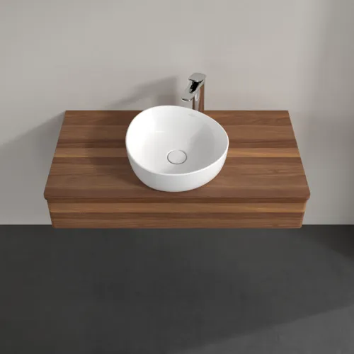 Obrázek VILLEROY BOCH Toaletní skříňka Antao, 1 zásuvka, 1000 x 190 x 500 mm, čelo bez konstrukce, teplý ořech / teplý ořech #K09052HM