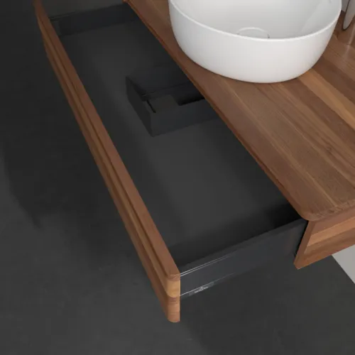 Obrázek VILLEROY BOCH Toaletní skříňka Antao, 1 zásuvka, 1000 x 190 x 500 mm, čelo bez konstrukce, teplý ořech / teplý ořech #K09052HM
