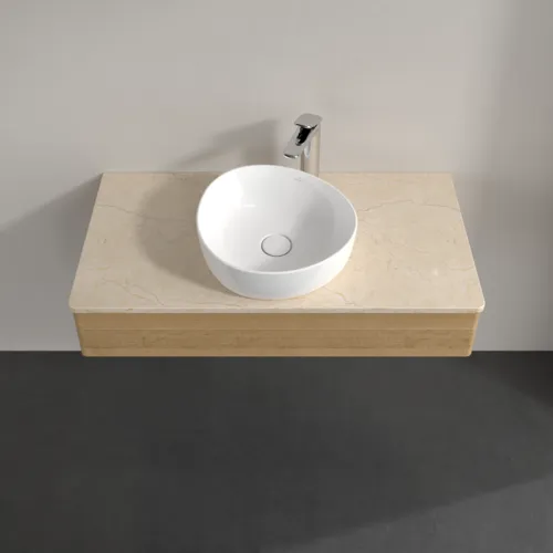 Obrázek VILLEROY BOCH Toaletní skříňka Antao, 1 zásuvka, 1000 x 190 x 500 mm, přední strana bez konstrukce, dub medový / Botticino #K09053HN