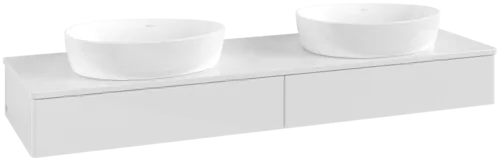 Bild von VILLEROY BOCH Antao Waschbeckenunterschrank, 2 Auszüge, 1600 x 190 x 500 mm, Front ohne Struktur, Glossy White Lacquer / Glossy White Lacquer #K17050GF