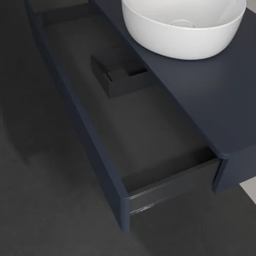 Bild von VILLEROY BOCH Antao Waschbeckenunterschrank, 1 Auszug, 1000 x 190 x 500 mm, Front ohne Struktur, Midnight Blue Matt Lacquer / Midnight Blue Matt Lacquer #K09010HG