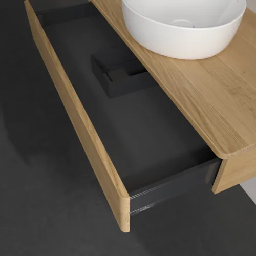 Bild von VILLEROY BOCH Antao Waschbeckenunterschrank, 1 Auszug, 1000 x 190 x 500 mm, Front ohne Struktur, Honey Oak / Honey Oak #K09011HN