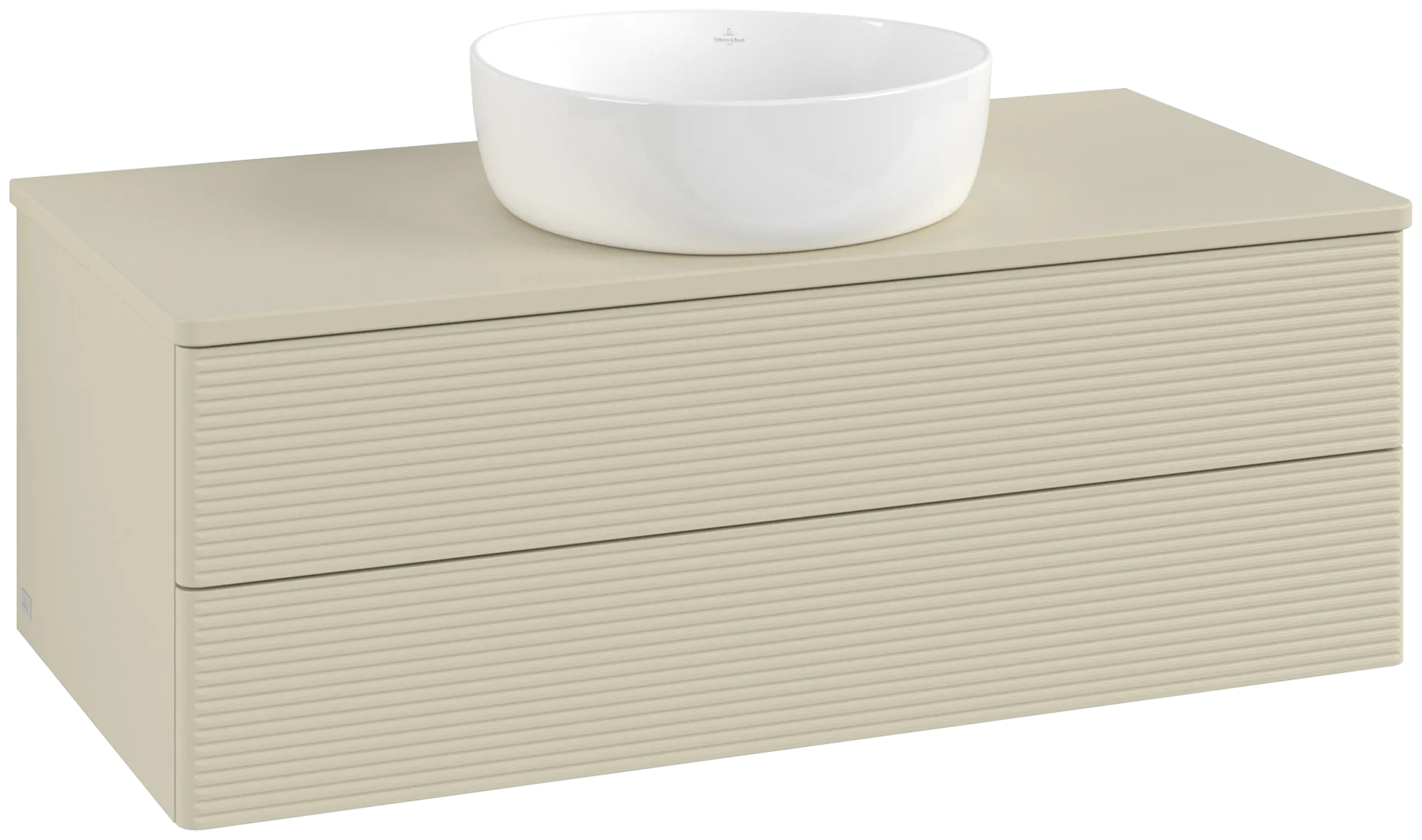 Bild von VILLEROY BOCH Antao Waschbeckenunterschrank, 2 Auszüge, 1000 x 360 x 500 mm, Front mit Struktur, Silk Grey Matt Lacquer / Silk Grey Matt Lacquer #K20150HJ