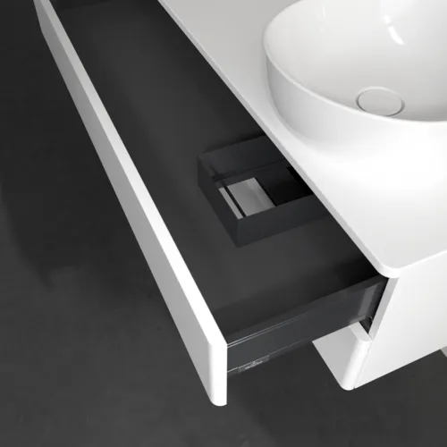 Bild von VILLEROY BOCH Antao Waschbeckenunterschrank, 2 Auszüge, 1200 x 360 x 500 mm, Front ohne Struktur, White Matt Lacquer / White Matt Lacquer #K23010MT
