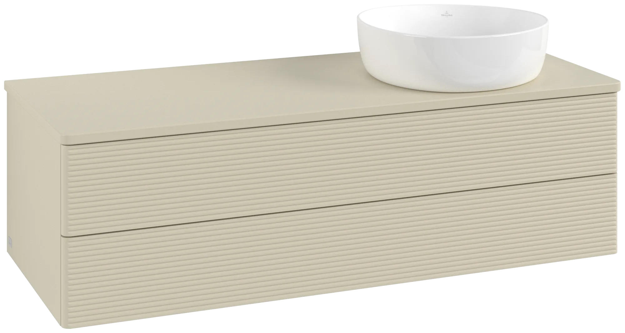 Bild von VILLEROY BOCH Antao Waschbeckenunterschrank, 2 Auszüge, 1200 x 360 x 500 mm, Front mit Struktur, Silk Grey Matt Lacquer / Silk Grey Matt Lacquer #K23150HJ